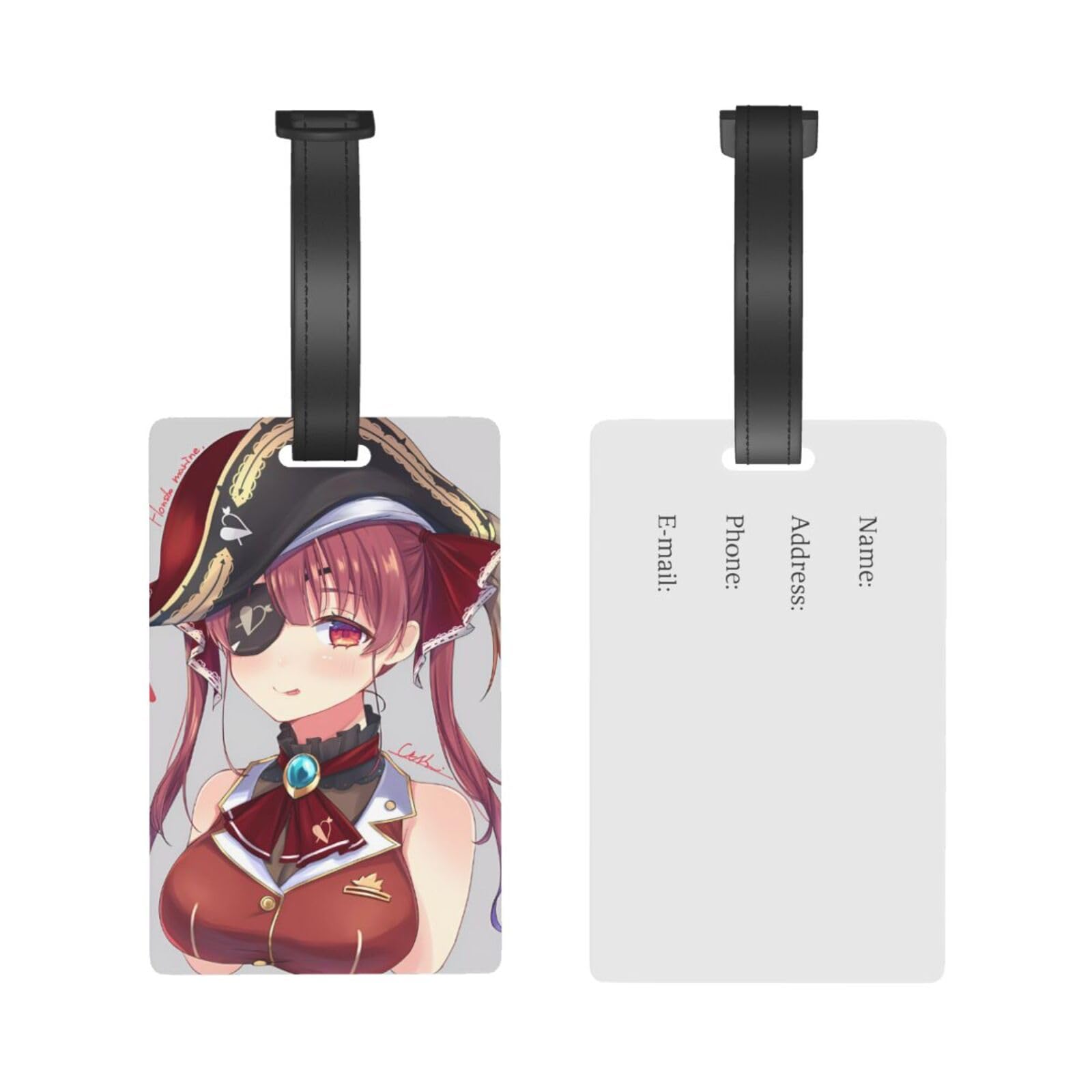 Amazon.co.jp: ラゲッジタグ 搭乗の荷札 目印 名札 宝鐘マリン